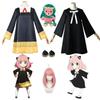 Halloween  X Familie Anya Vervalser Cosplay Kostuum Anime Cosplay   Volwassen Kleding Inclusief Sokken Duivel Hoorn Hoofddeksels