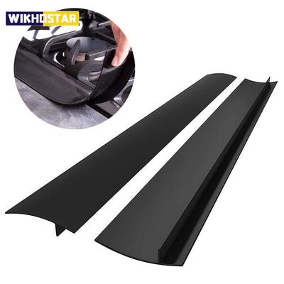 Kitchen Silicone Stove Counter Gap Cover Kitchen Range Gap Cover Filler Heat Resistant Mat Seals Spills Between Counter Stovetop