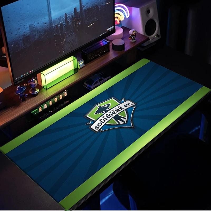 Seattle Sounders Fc Crest mouse pad, rubber base, esports desk mat, mouse pad for gamers and office use, gaming desk , easy to clean mat