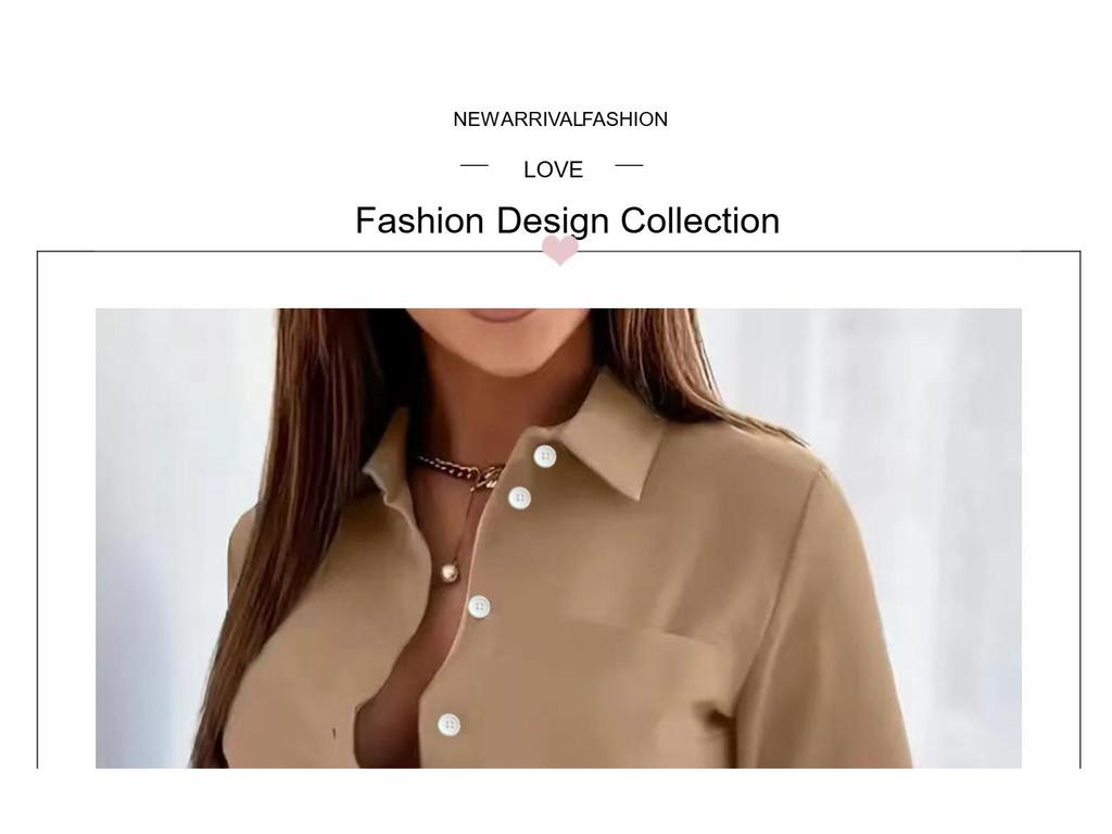 Women's Long-Sleeve Slimming Shirt: Formal OL V-Neck Top