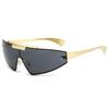 Punk Style, Futuristic Technology, Metal One-Piece Frameless, Wrapping Sunglasses, Men'S And Women'S Sports Cycling, Sunglasses, Tide