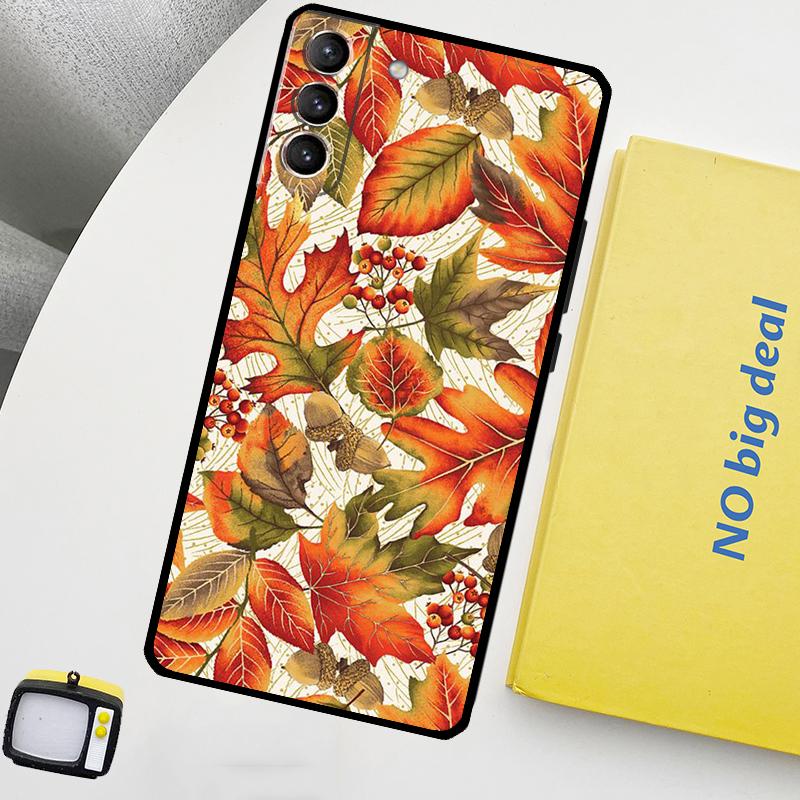 Colorful Leaves Phone Case For Samsung Galaxy S25 Ultra S20 S21 S22 S23 Plus S24 Ultra S9 S10 S25 FE Cover