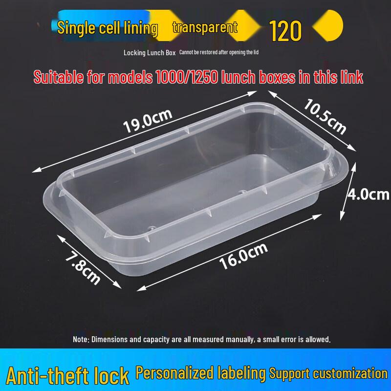 Qiwei Premium Disposable Rectangular Takeaway Containers