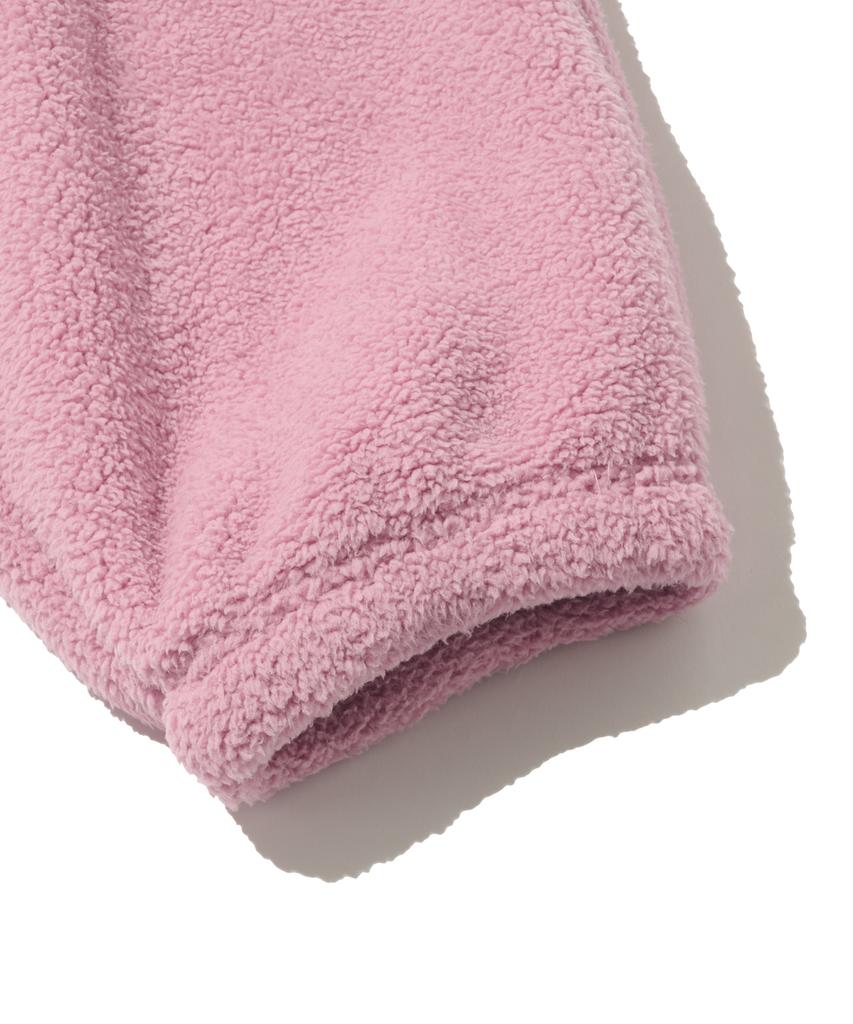 ROIDESROIS Cozy Bear Sherpa Fleece Jogger Pants (Pink)