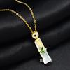 Bamboo Necklace Women'S Guochao Retro Light Luxury Premium Natural Hetian Jade Pendant Accessories