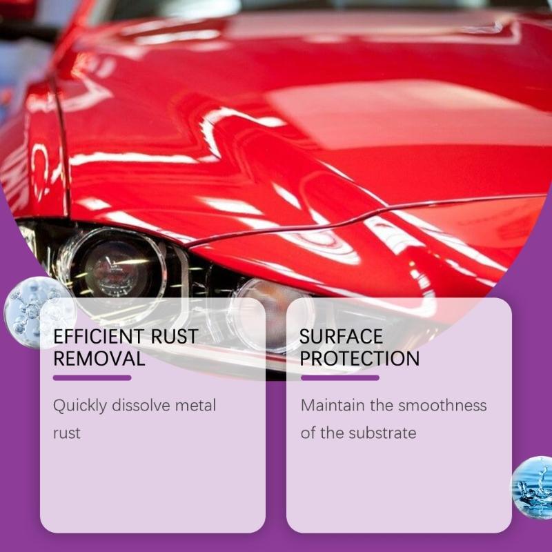 Powerful Rust Remover Liquid for Automotive Parts & Metal Surfaces 120ml Compact Size Rust Cleaner for Easy Application
