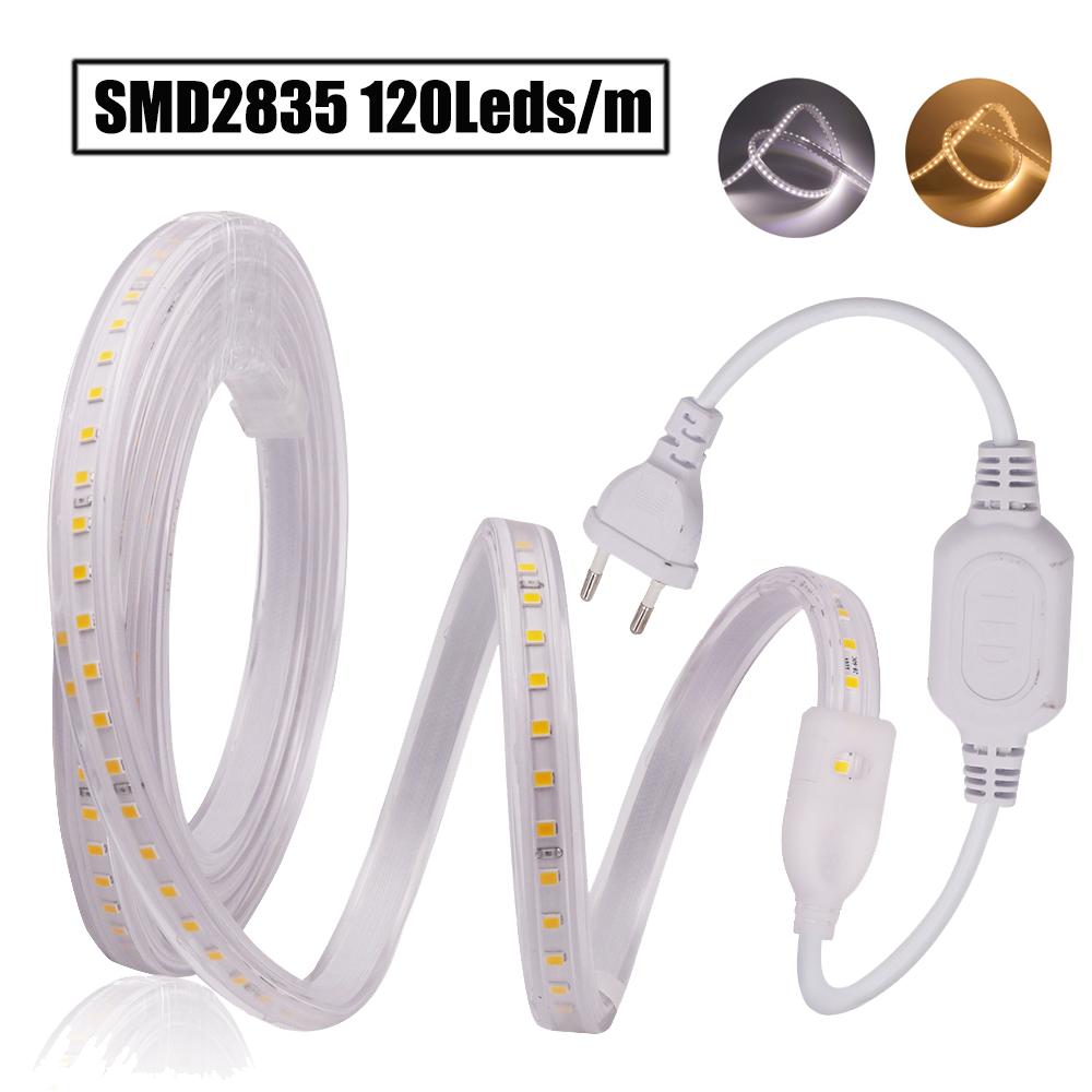 240 LEDs/M High Brightness LED Strip Light 220V Waterproof RGB Warm White SMD5730 Home Decoration Rope Light