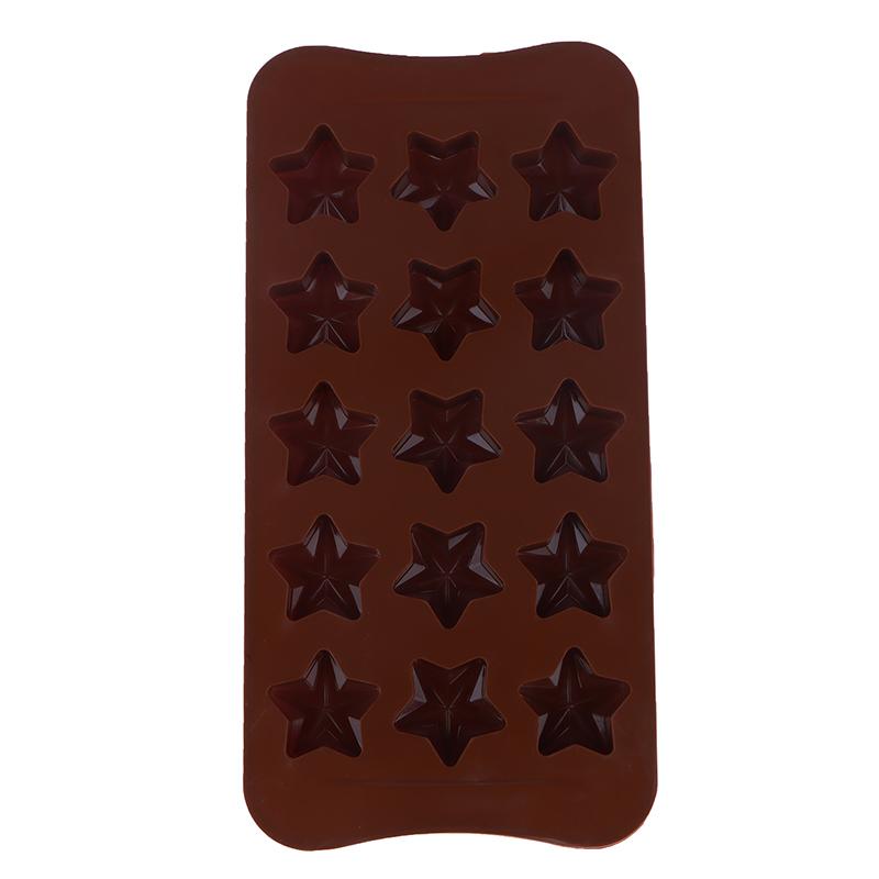 Star Shaped Chocolate Mold Wax Melt Moldes Non-Stick Candy Chocolate Mold Three-Dimensional Fondant Baking Shape