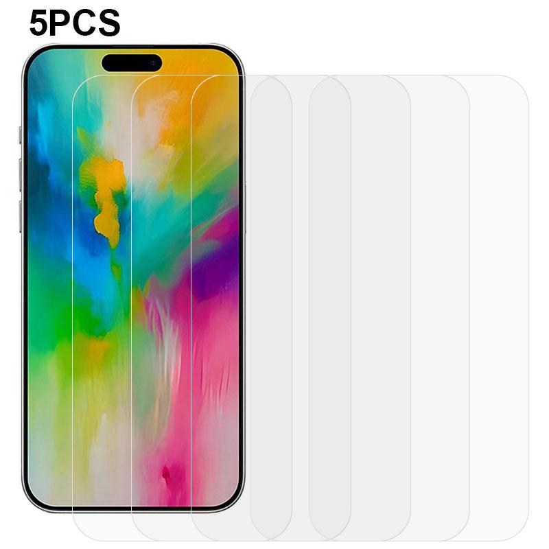 

5 ШТ Для iPhone 16 Pro Max Захисне скло для екрана 2.5D Противибухова плівка Type A