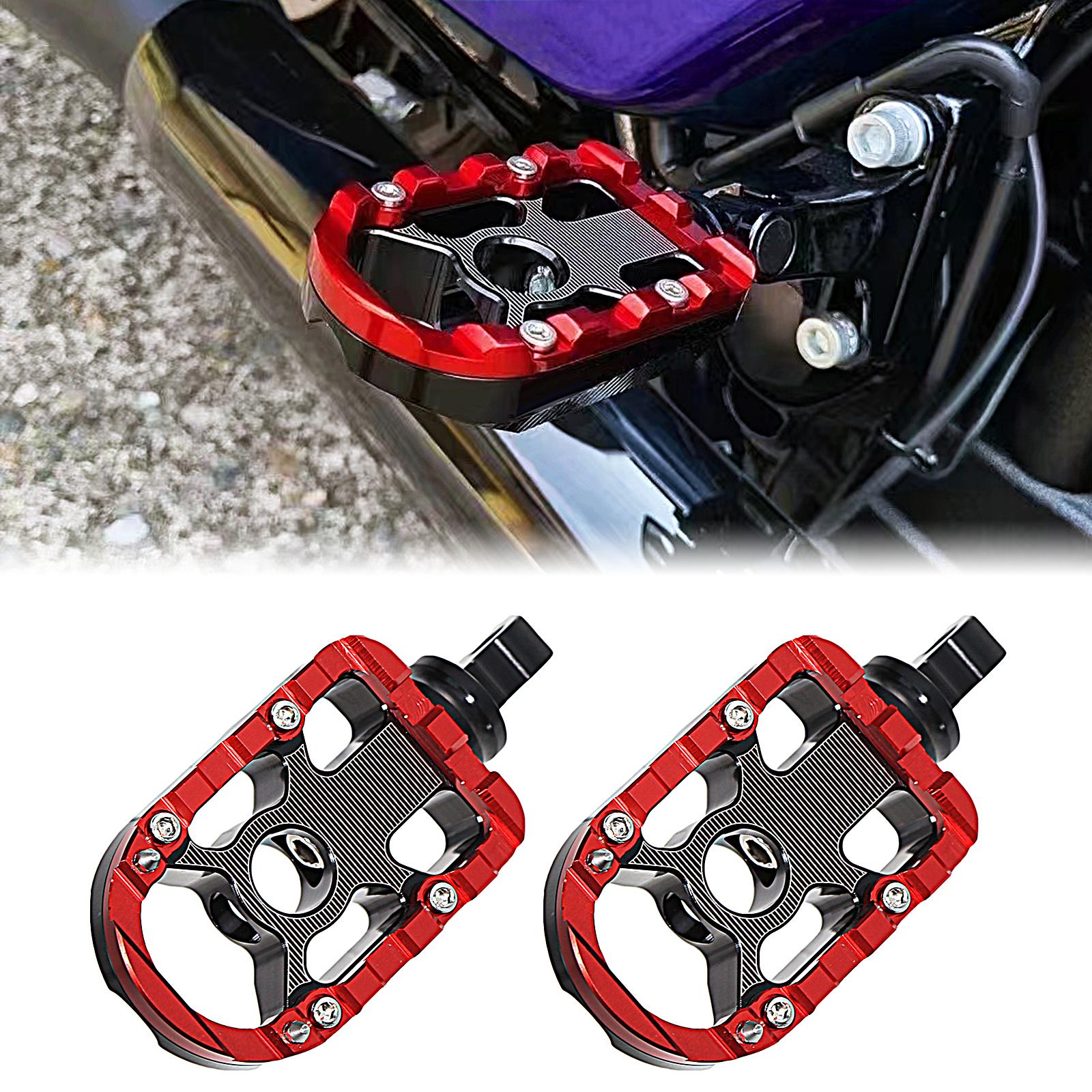 

Motorcycle Driver Passenger Floorboards For Harley Touring Street Glide Road Glide FLH/T FLHX FLTRX Black Red Rear