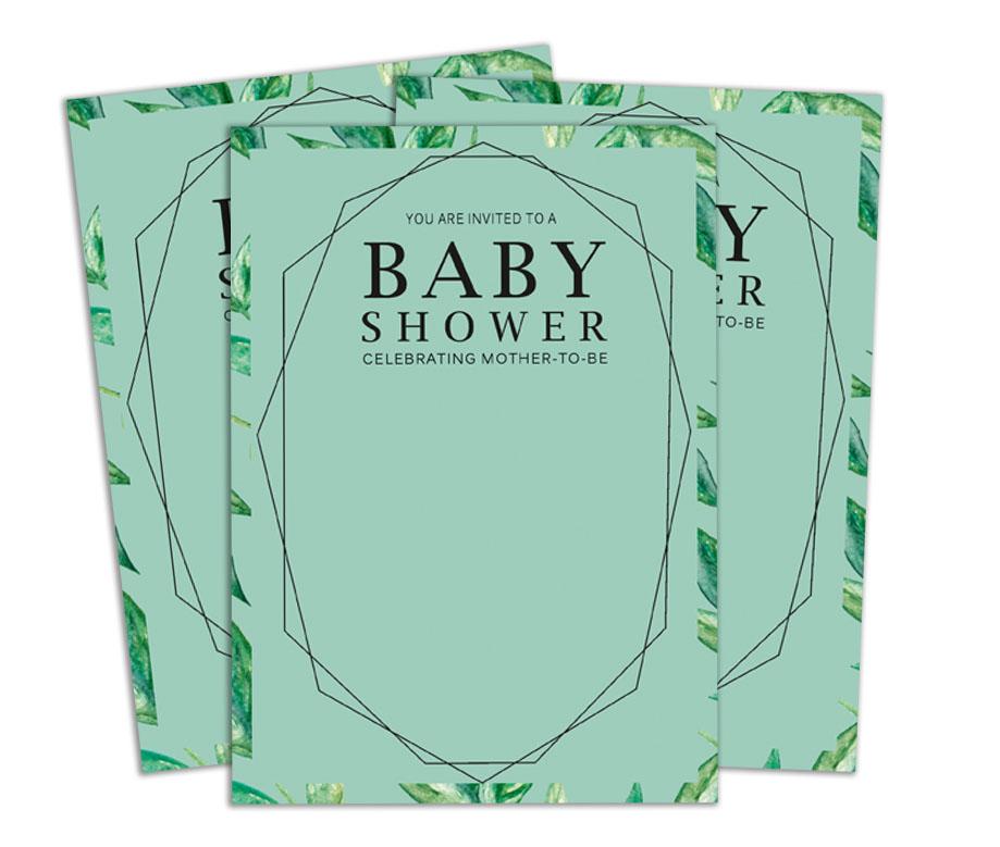 Darling Souvenir Baby Shower Invitation Card 28 Pcs Fill or Write In Blank Invites Printable Party Supplies