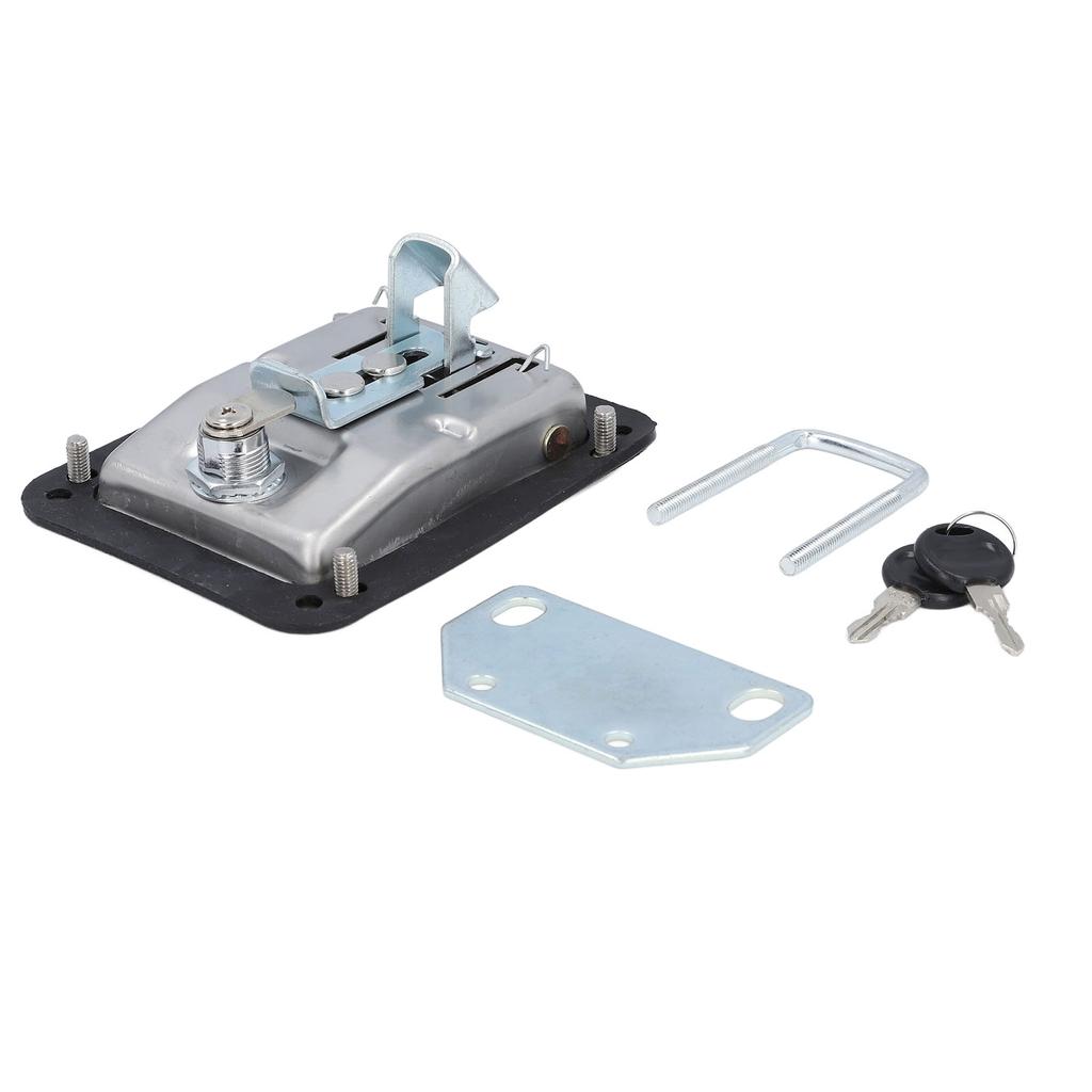Truck Paddle Lock 5.5in Long 4.3in Wide Ergonomic Electroplated Stainless Steel Truck Tool Box Lock 