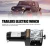 12V 3000lbs Load Bearing Electric Winch Kits Strong Torsion 1KW Trailers Towing Load Up Winch for Off Road Vehicles