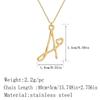 Kinitial Dainty Initial Letter Necklaces For Women Minimalist Stainless Steel Initial Necklace Femme Wedding Jewelry Gift