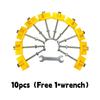 10pcs Manual Tile Locator Wall Tiles,Regulator Height Adjustment Positioner Leveler,Ceramic Fine Thread Rising Construction Tool