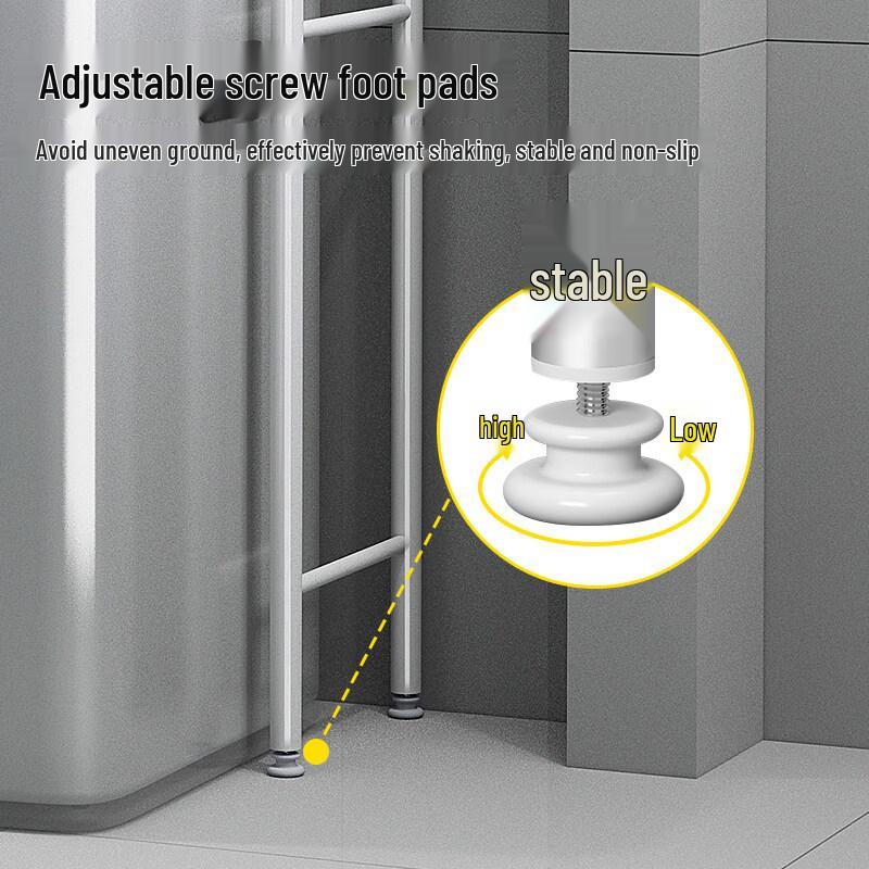 LIEI Suction Cup Wall-Mounted Bathroom Storage Rack