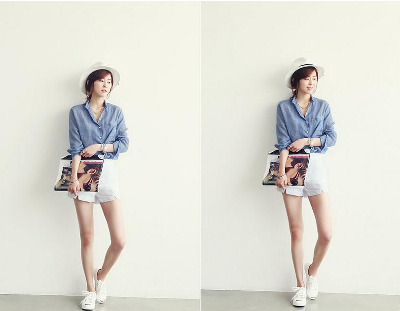 2023 Women's Fashion Cotton Linen Long Sleeve Loose Sun Protection Shirt