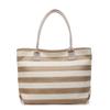 Shoulder Bag Striped Contrast Woven Bag Large Capacity Straw Tote Bag