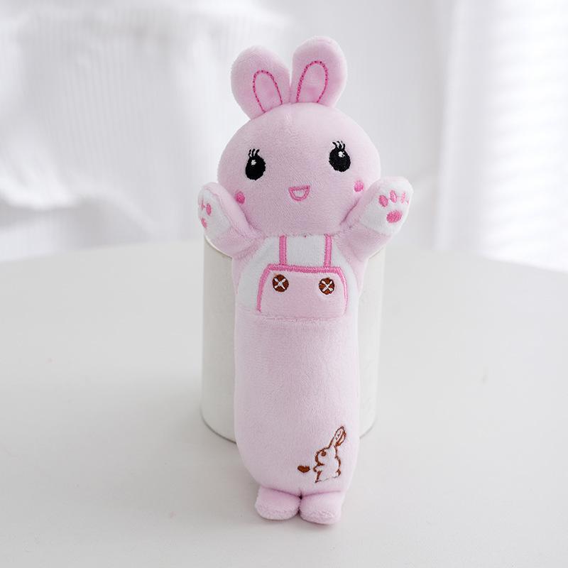 

Cute Plush Rabbit Long Pillow Fluffy Bunny Stuffed Animal Doll For Bedtime Cuddle рожевий