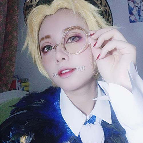 Identity V Acrobat Swift Cosplay Wig with Net, Yellow, Heat-Resistant, Wig