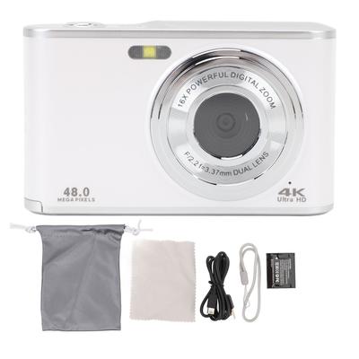 4K Digital Camera 2.8in IPS Screen 48MP Autofocus Kids Selfie Camera with Front Rear Dual Camera