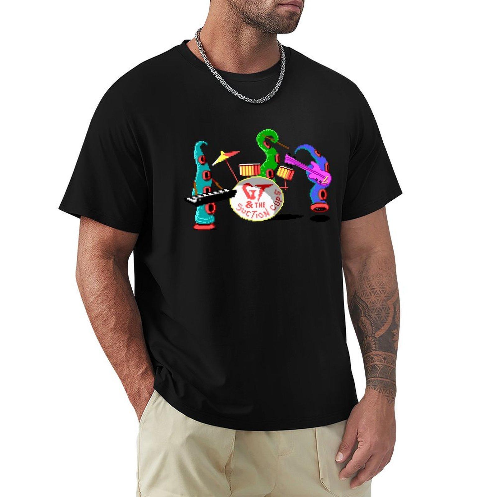 

2025 new model Maniac Mansion Pixel Style For Fans TShirt t shirt croswit shirt man basketball graphic tees plus size men cloth 4XL