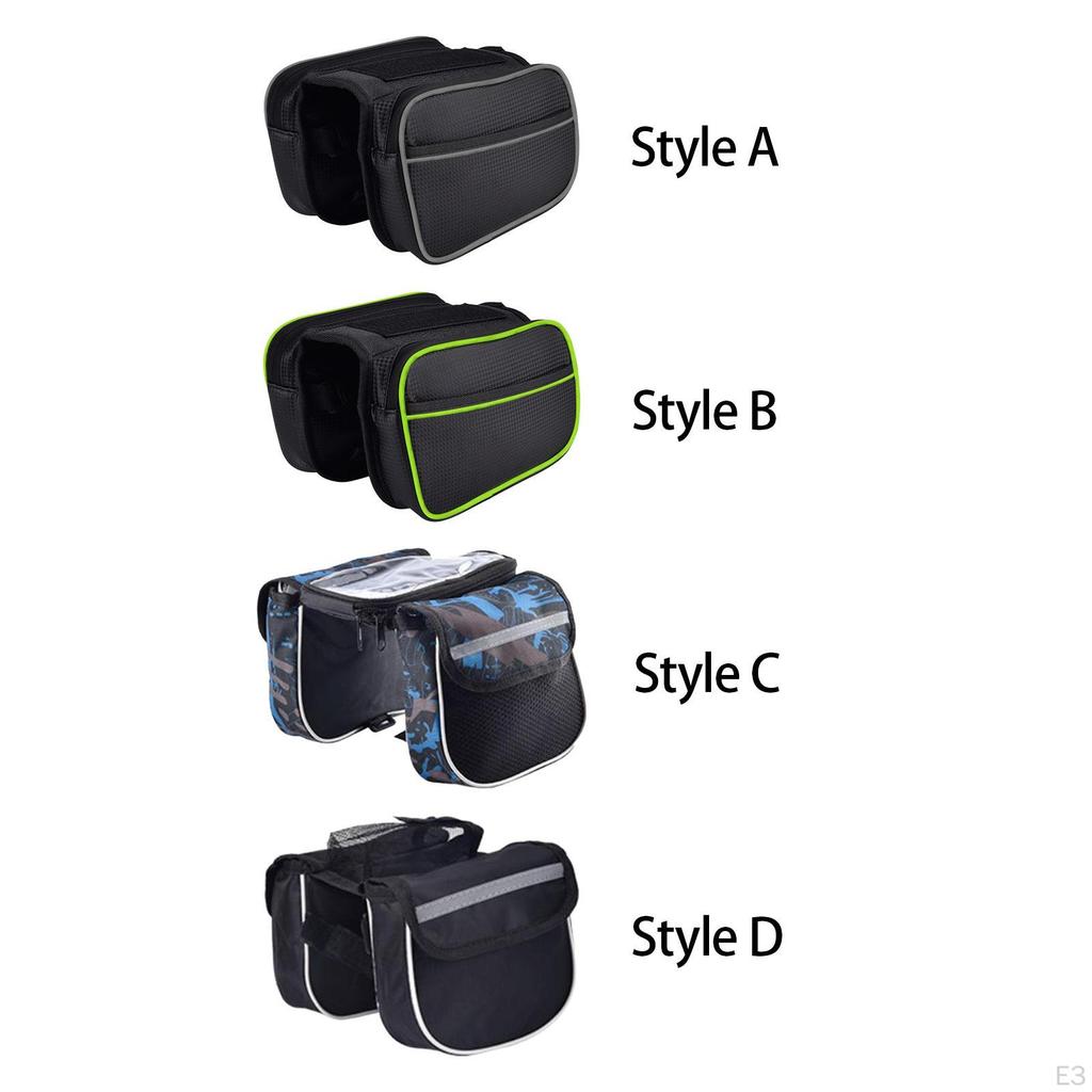 Bicycle Bag Touch Screen Phone Holder Front Frame Waterproof Bike