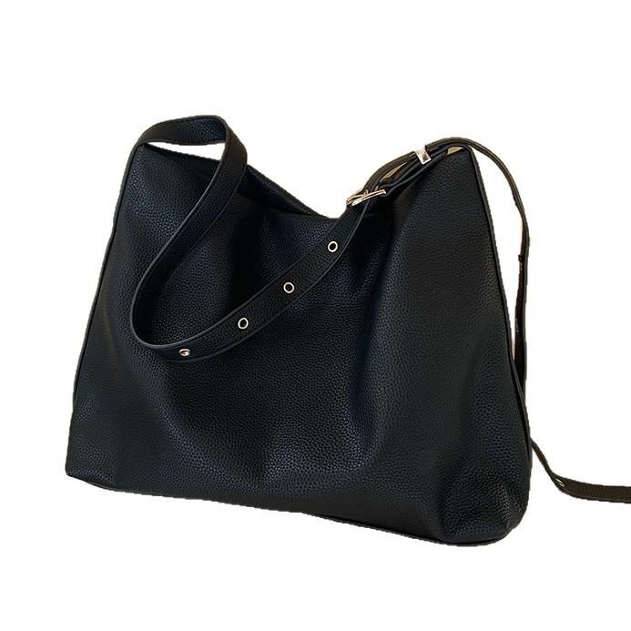 Autumn New Minimalist Lazy Wind Bucket Bag Large Capacity Fashion Shoulder Bag Casual Versatile Bag