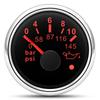 52mm Car Engine Automotive Pressure Gauge Red Backlight Detector Kit Tester Oil Warning Devices Car Pressure Gauge 0-5-10bar