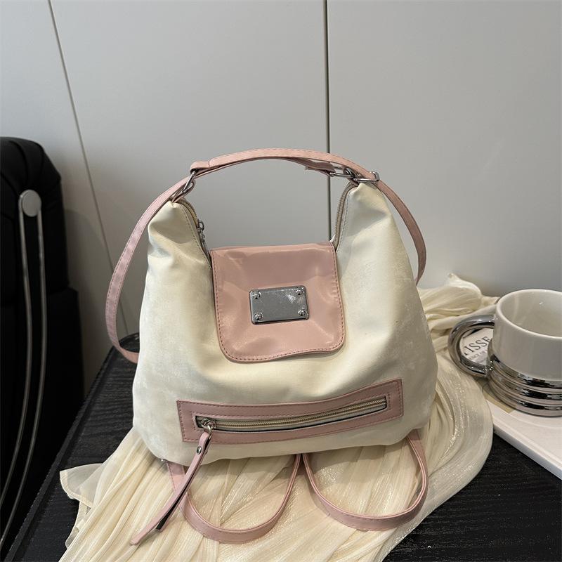 

Контрастные цвета корейская версия ins большая сумка-тоут женская универсальная новая повседневная личность нишевая студенческая сумка-мессенджер для занятий белый