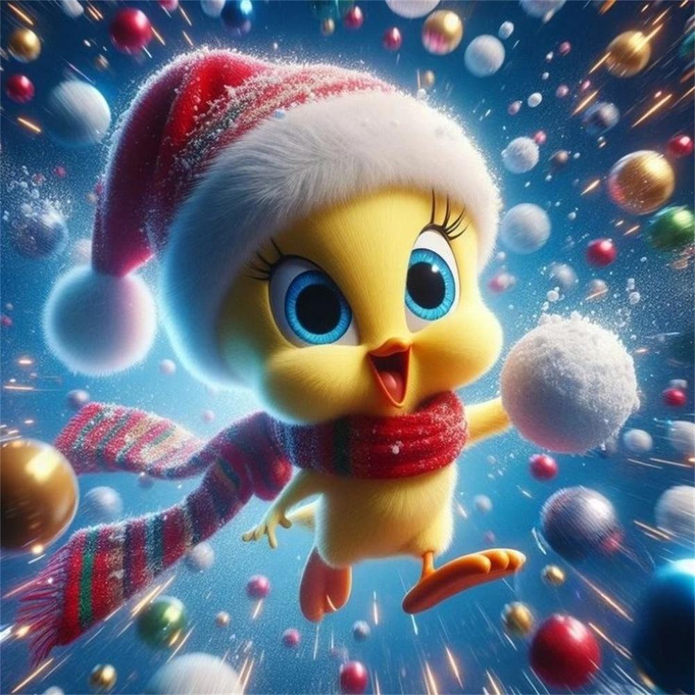 Tweety Bird Yellow Canary Looney Tunes Cartoon Diamond Painting DIY Cross Stitch Handmade Art Gift Crafts Home Decor Gift