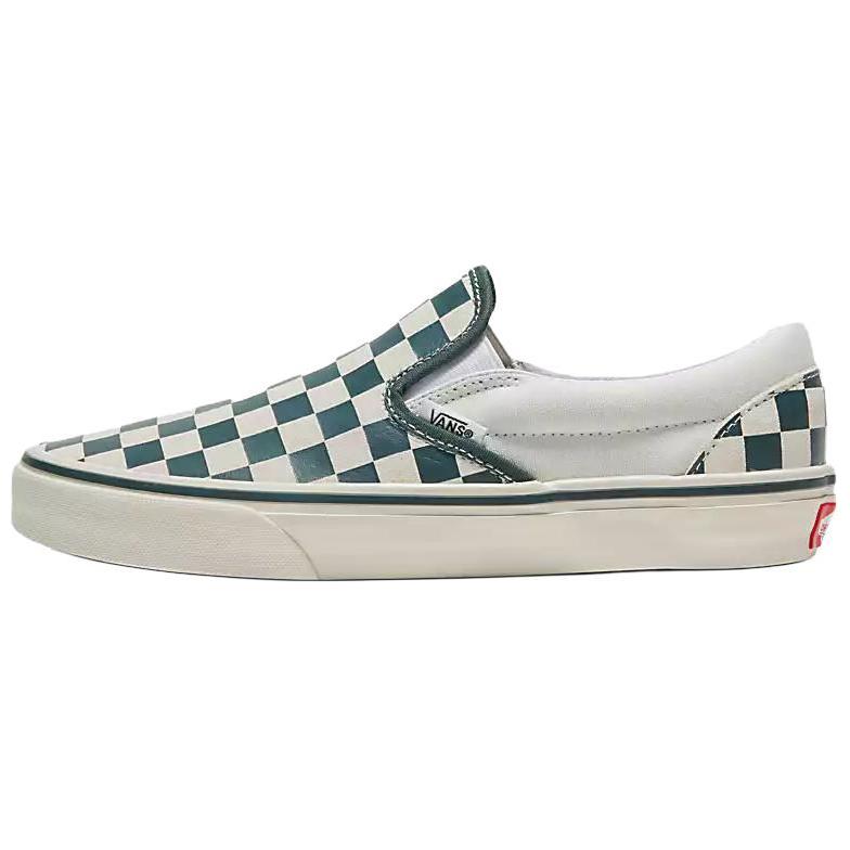 New Slip On Classic Vans 'Checkerboard Green True White' VN000BVZBGN