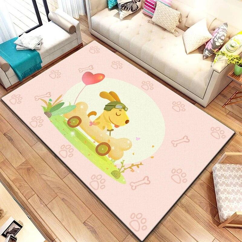 Zwölf chinesische Sternzeichen-Tiere malen Teppich für Wohnzimmer, großer Teppich, schwarzer weicher Teppich, Heimdekoration, Matten, Boho-Teppiche