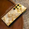 Trendy Diamond Dragonfly Phone Case Glass S26 Ultra Case S25 Ultra Case for Samsung Galaxy S26 S25 S24 S23 S22 FE Ultra Plus