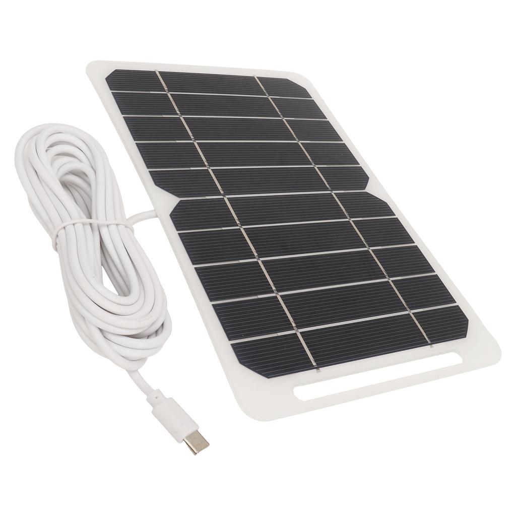 5W5V Solární panel s výstupem typu C Monokrystalický Účinný Přenosný Odolný Modul solárních článků