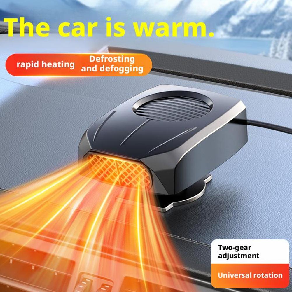 12V Powerful Car Windshield Defroster 2 In1 Heater And Fan For Fast Defrosting Defogging 2 Settings Winter Car Heater