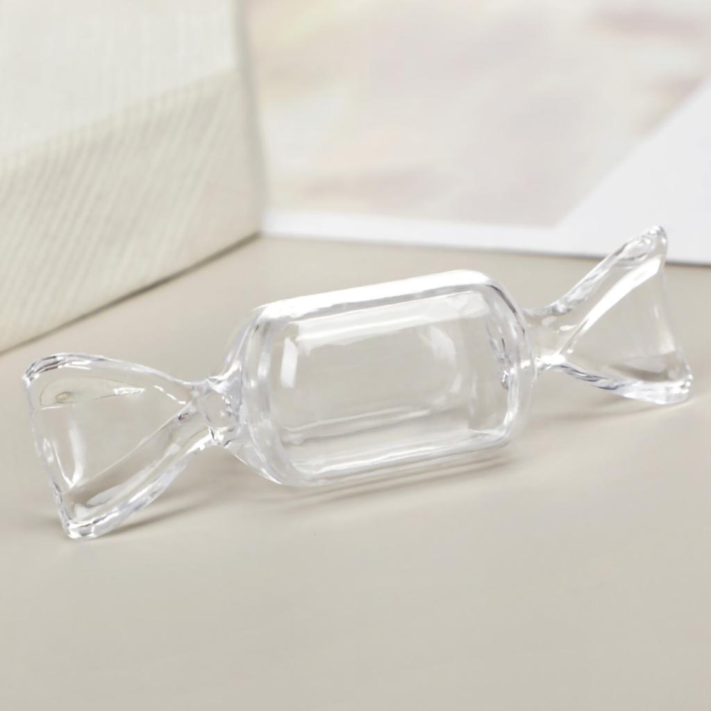 Candy Shape Storage Box Innovative Cartoon Transparent Jewelry Container for Earrings Candies Rings Beads Transparent