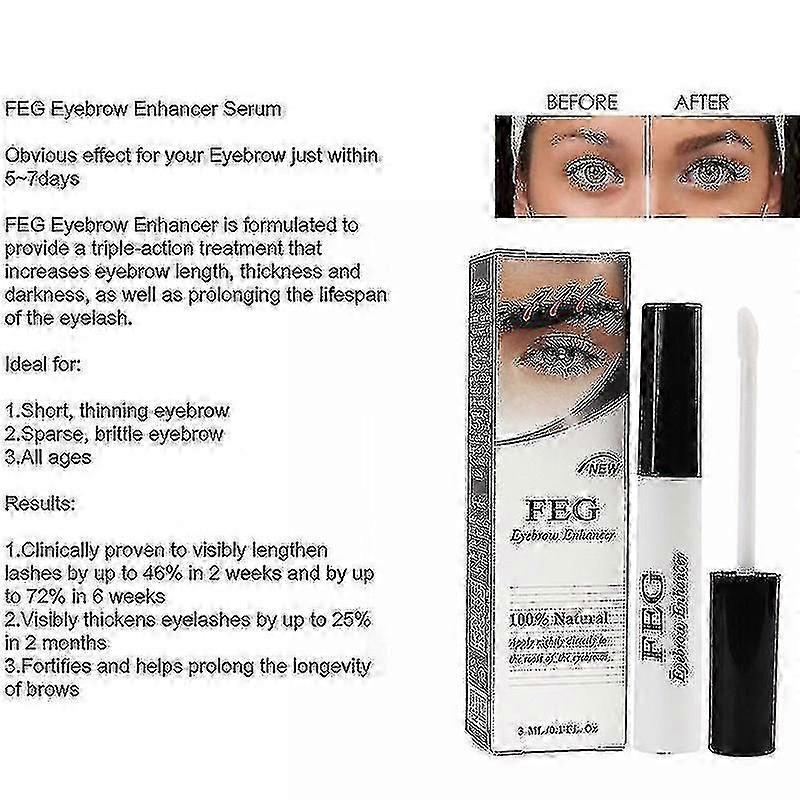 Fast Efficient Eyebrows Growth Serum Eyebrows Enhancer Gel Rising Growth Liquid Makeup Eyelash Longer Fuller Thicker Cosmetics