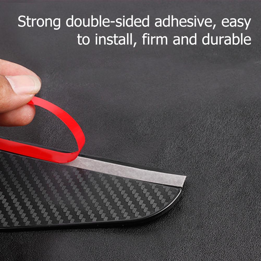 2PCS Car Mirror Rain Visor Guard Black Rear View Mirror Rain Cover Sun Visor Waterproof Universal for Sedan SUV and More