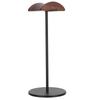 Aluminum Alloy Headphone Stand Walnut Earphone Holder Desktop Hanger Metallic Black