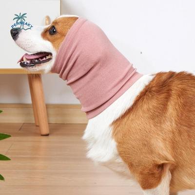 Hundeschal Hut Elastisch Hund Beruhigend Ohrenschützer Warm Weich Hundepflege Ohrenschützer Stirnband Lärmschützend Haustier Halswärmer Herbst Winter