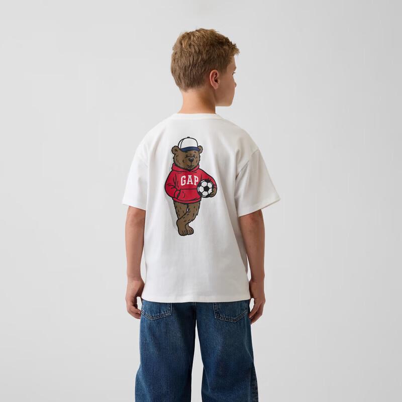 Gap Boys' Pure Cotton Printed Short Sleeve T-shirt