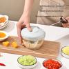 Manual Garlic Press & Masher - Small Meat Grinder & Chopper for Garlic, Ginger, and Paste.