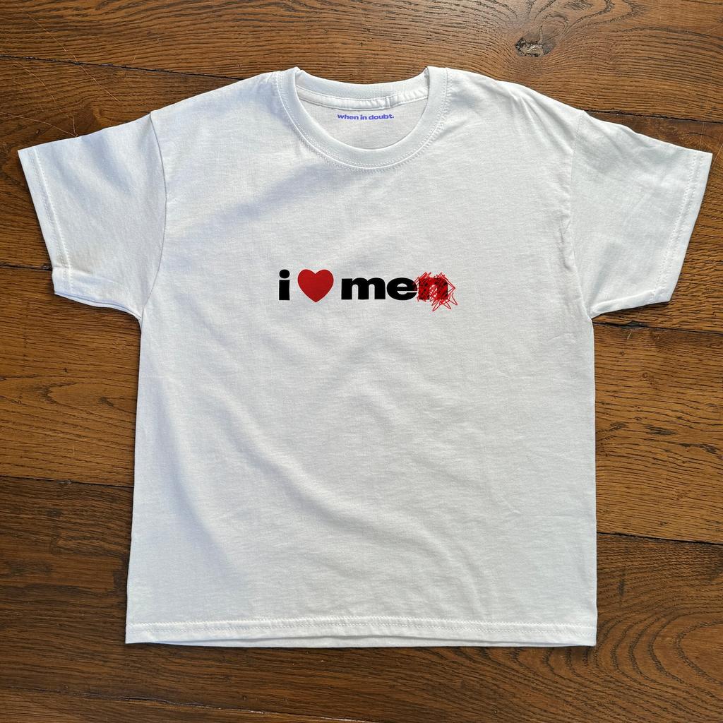 I Heart Me Baby Tee, Heavy Cotton, Iconic Slogan T-Shirt and kids tshirt, 90s Aesthetic Vintage Tee Trending Print Top