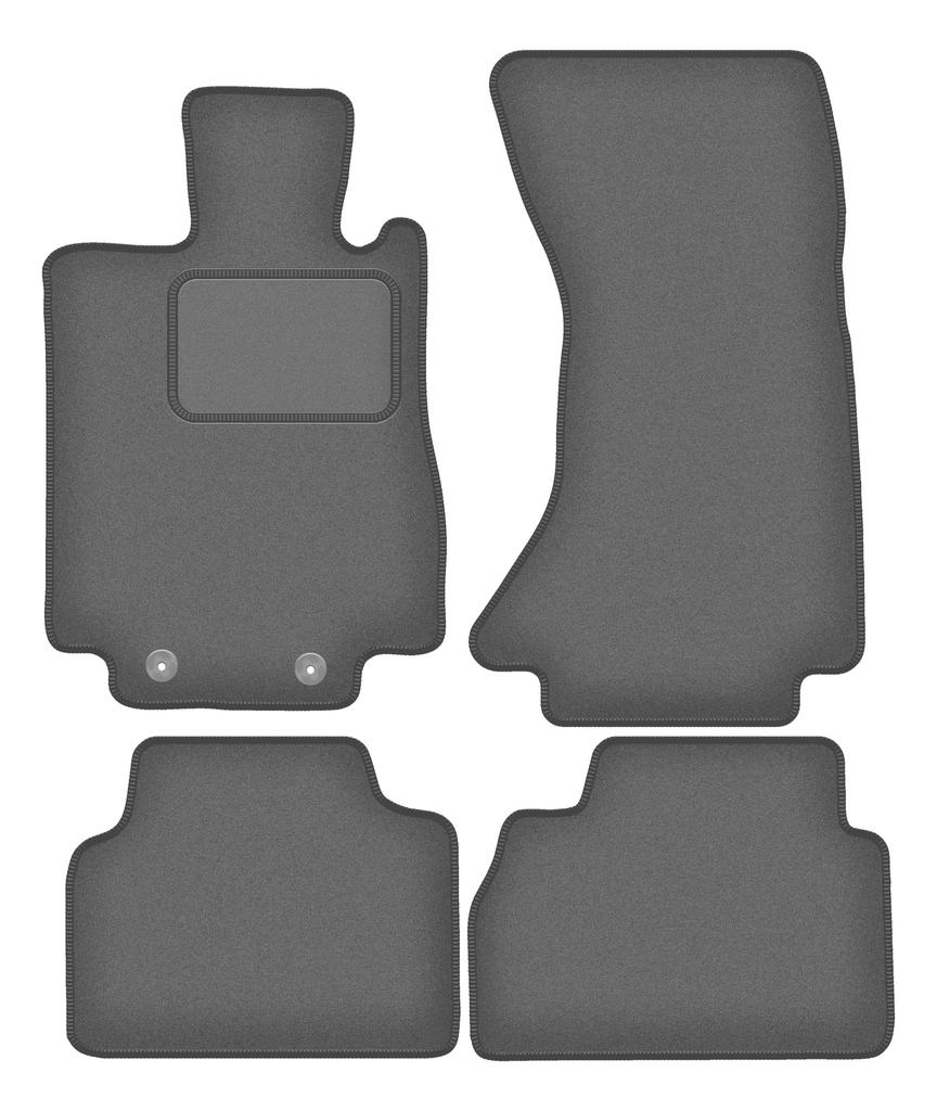 Velour graphite car mats for: Mercedes S W220 4Matic short (1998-2005)