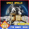 1023Pcs Bricks Space Exploration Model Building Blocks/Apollo Lunar Module With 3 Miniatural Astronauts Collection Toy For Kids