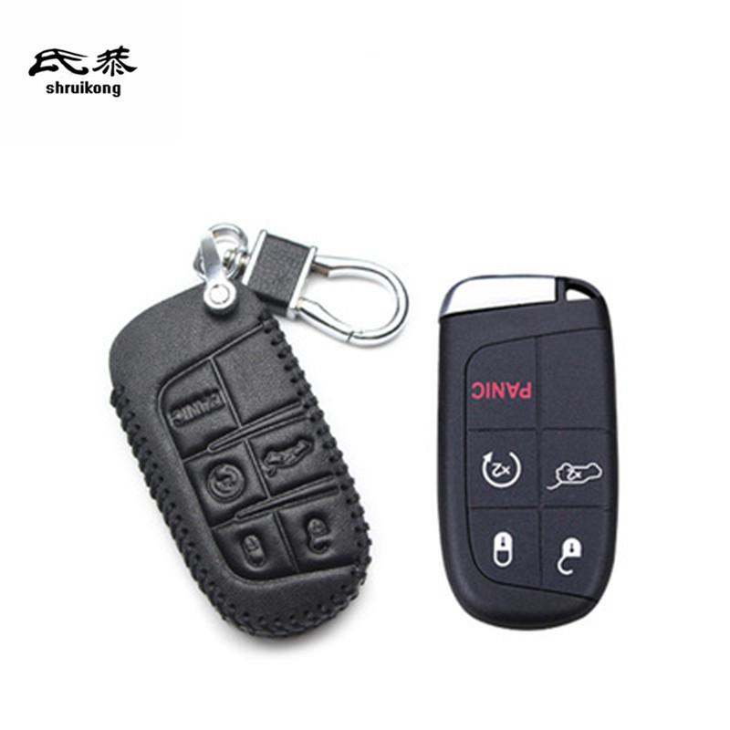 

1Set Carbon Fiber Silicon Material Car Key Case Bag Cover For Jeep Renegade Grand Cherokee Dodge Journey Charger Chrysler style 8