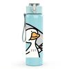 1PC Duck Holding Paper Cartoon Art 750ml Color Plastic Sports Water Bottle Leakproof Flip Straw Lid Suitable for Sports Office Home Use