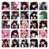 50 Cute Anime Girl Avatar Stickers for Journals and Notebooks