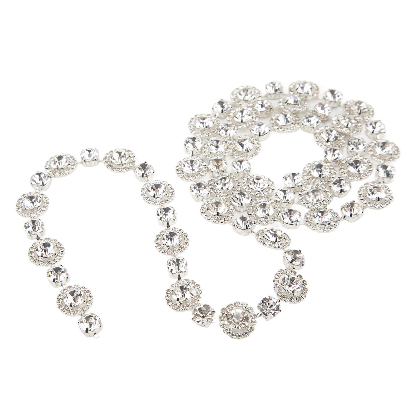 Health & Beauty Product 1Yd Rhinestone Chain Strong Practicability Shining Dazzling Beautiful Rhinestone Claw Chain For Diy Garment Decoration